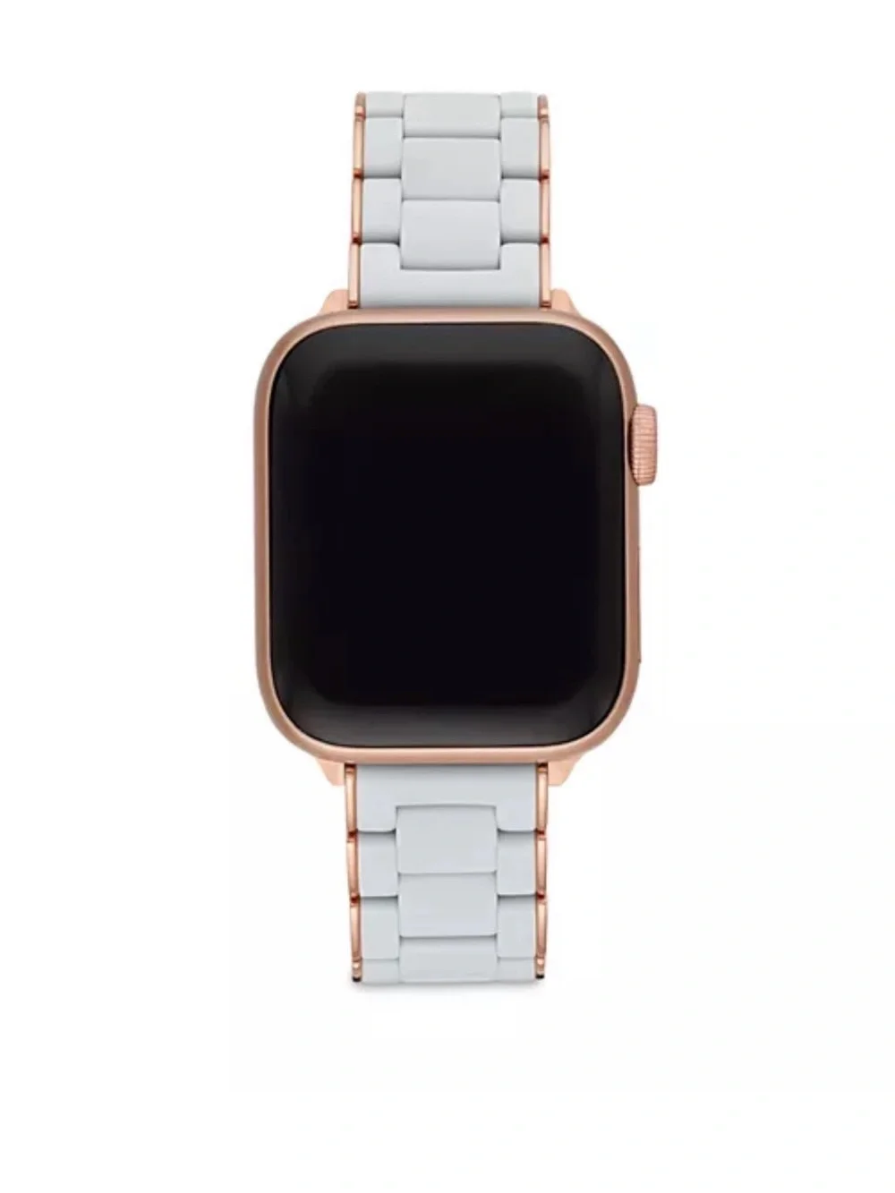 Michele Fog and Pink-Tone Silicone-Wrapped Bracelet Band for Apple Watch